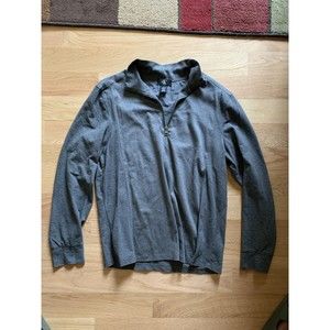 Calvin Klein 1/4 Zip Pullover Sweater Sz Medium - Grey , Authentic New